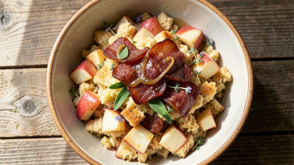 Apple and Sausage Cornbread Stuffing Recipe: Savory Apple-Sausage Crunch in Every Bite