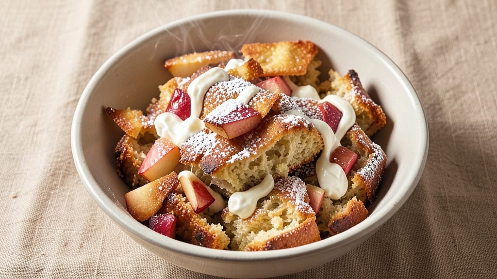Apple Fritter Bread Recipe With Sour Cream: Caramelized Apple Bites with Creamy Swirls