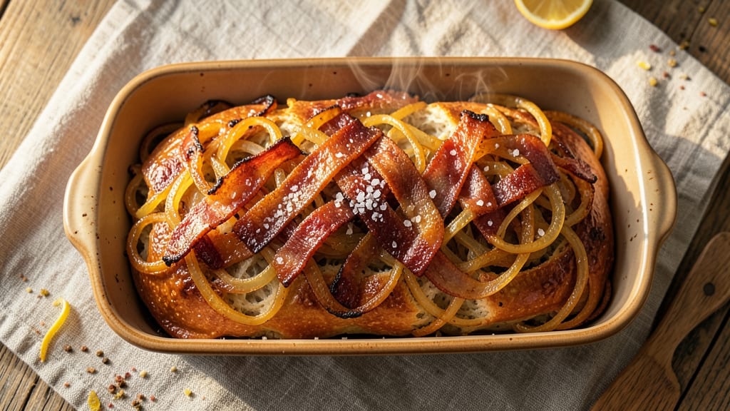 Bacon and Onion Bread Recipe: Crispy-Edged, Savory Swirls in 20 Minutes
