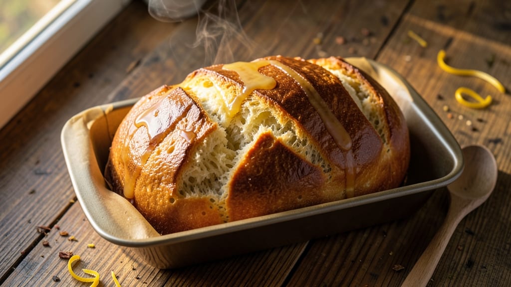 9x5 Loaf Pan Bread Recipe: No-Knead Foil Trick for Artisan Crust