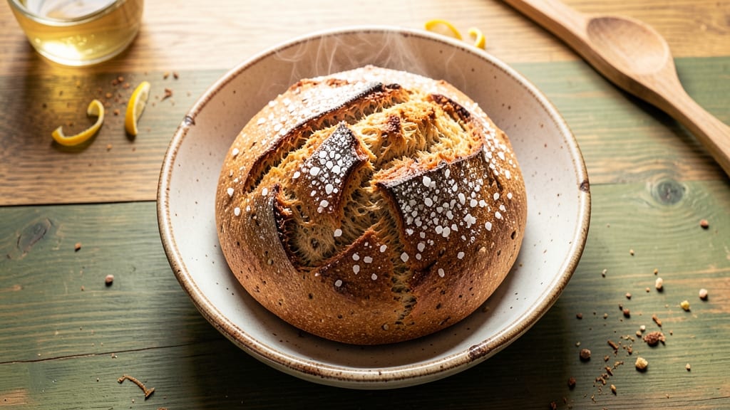 1 Loaf Whole Wheat Bread Recipe: Hearty Whole-Grain Loaf With No-Knead Ease