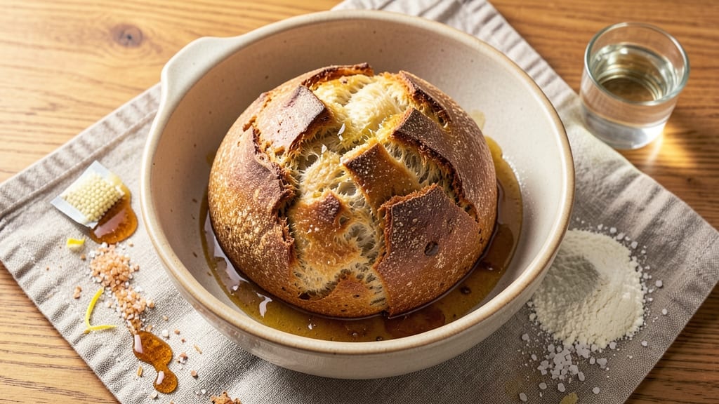 4-Hour Bread Recipe: Foil-Sealed Rise for Artisan Crust Without Kneading