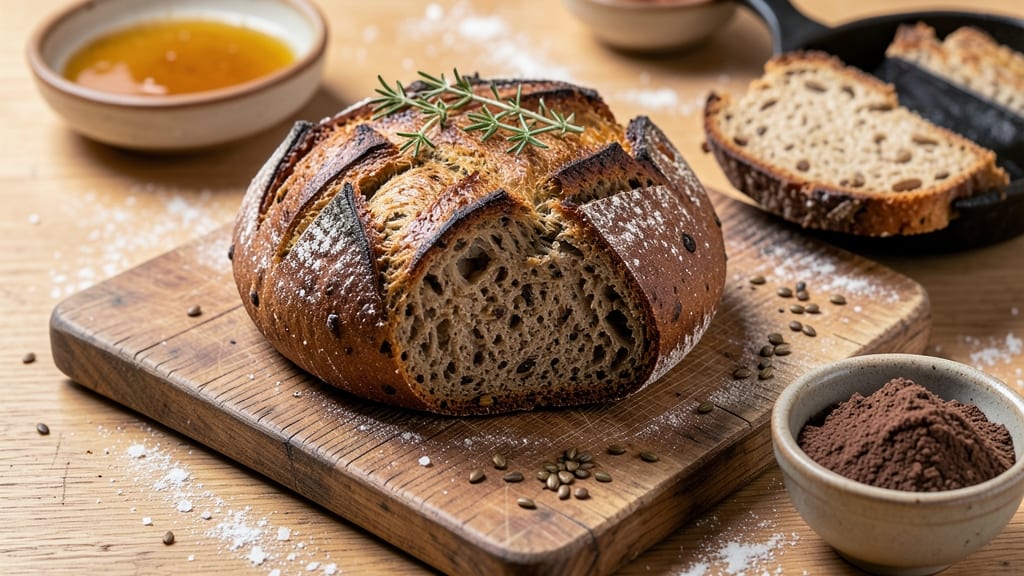 Austrian Rye Bread Recipe: Dark Malty Crust With Hearty Seed Swirls