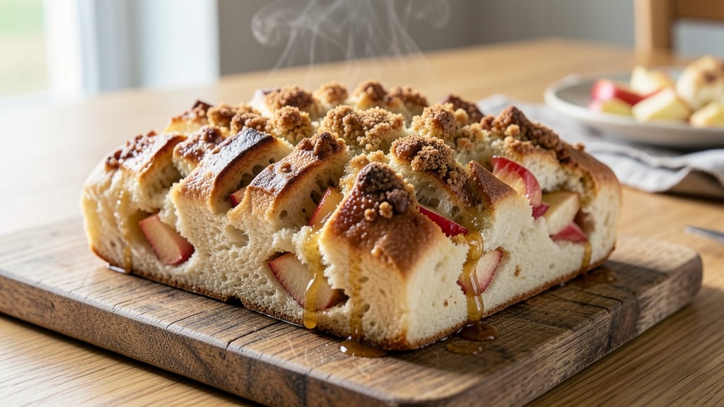Apple Cobblestone Bread Recipe: Caramelized Apple Bites With Crunchy Oat Topping