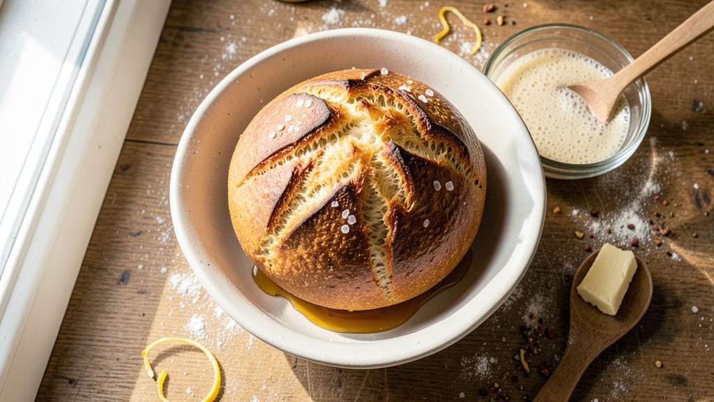 500g Bread Recipe: Dutch Oven Crisp With Pillowy Softness Inside