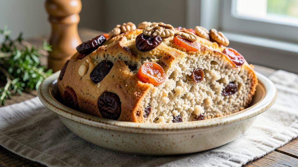 Apricot Date Nut Bread Recipe: Sweet Caramelized Fruit and Crunchy Nut Layers