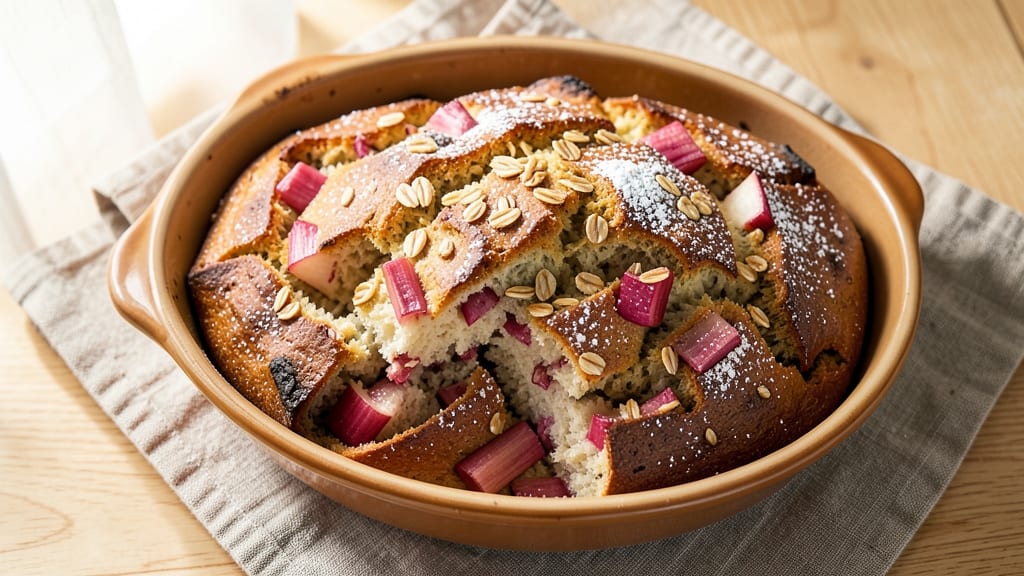 Apple Rhubarb Bread Recipe: Foolproof Fruit Loaf With No-Knead Ease