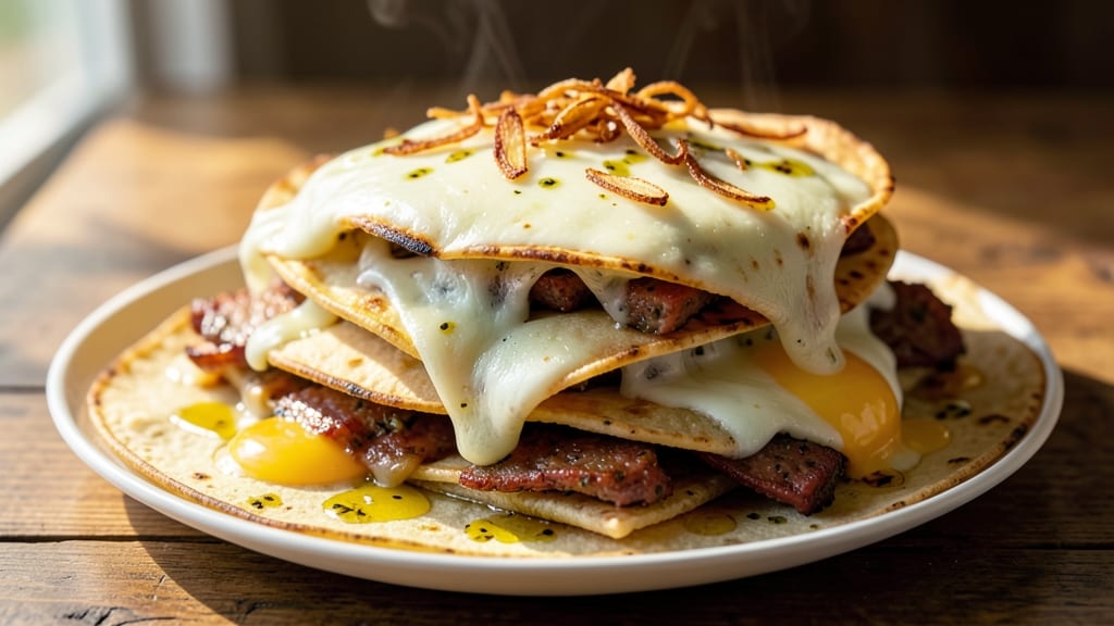 Baco Bread Recipe: Crispy Tortilla Layers With Cheesy Pull-Apart Magic