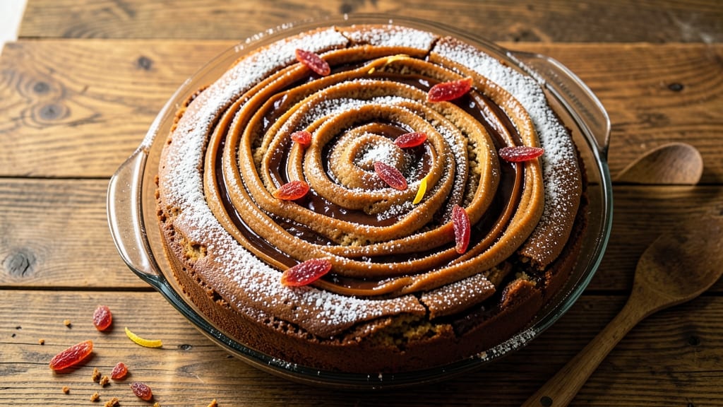 8x8 Gingerbread Cake Recipe: Spiced Molasses Swirls with Crunchy Top