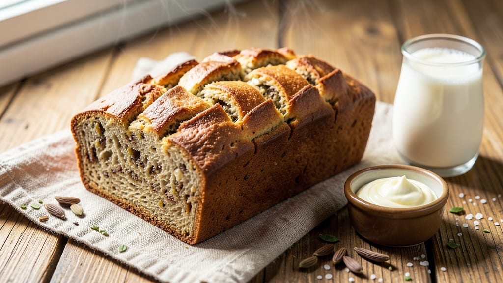 Amish Friendship Bread Recipe Card: Sweet Swirls and Buttery Crumb Magic