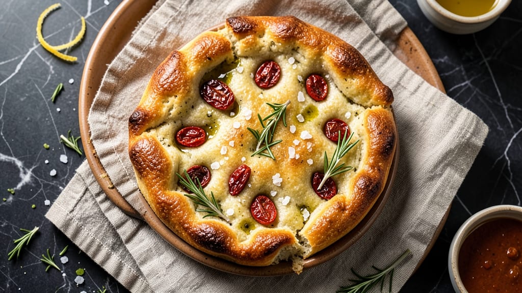 Artisan Focaccia Bread Recipe: Olive Oil-Poofed Crust With Herby Pillowy Softness