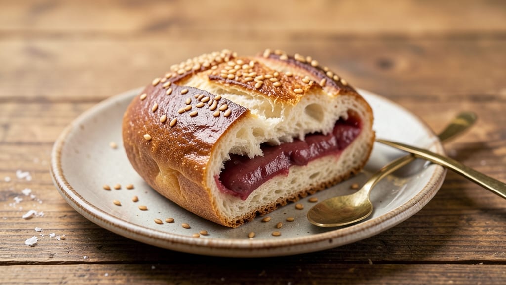Anpan Bread Recipe: Sweet Red Bean Filling in Crusty Gold Shells