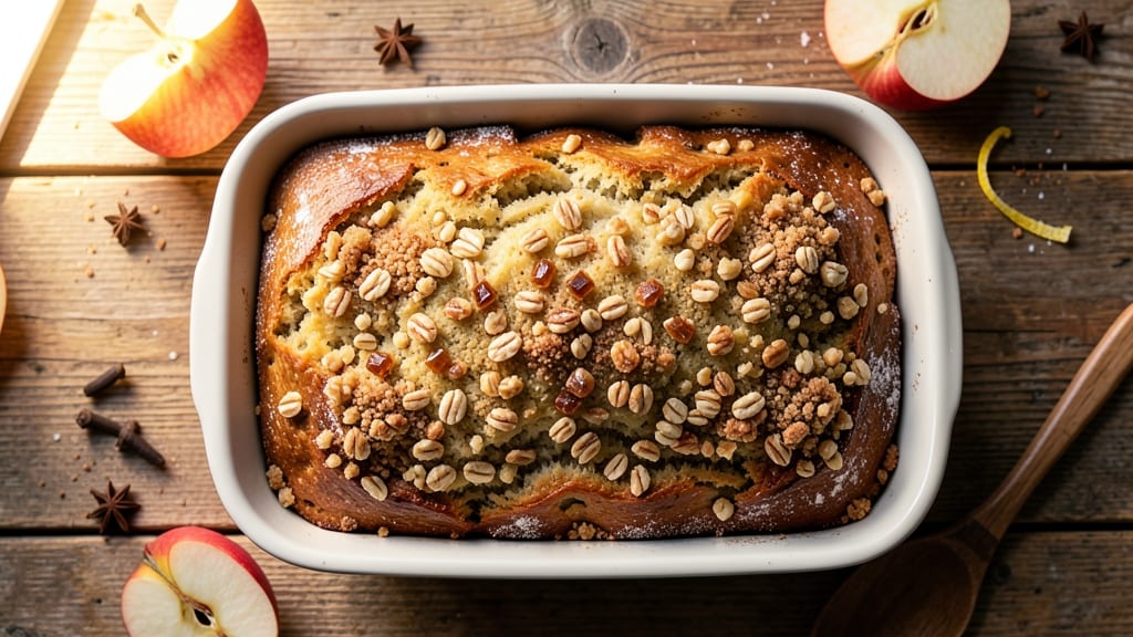 Apple Bread With Crumb Topping Recipe: Spiced Apple Streusel That Stays Crunchy