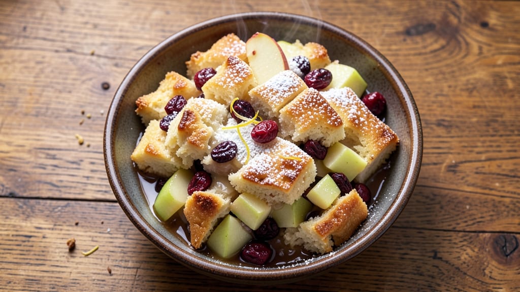Apple Cranberry Bread Pudding Recipe: Warm Spice and Fruit Infusion Magic