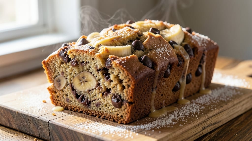 Amazing Chocolate Chip Banana Bread Recipe: Moist Crumb With Double Chocolate Swirls