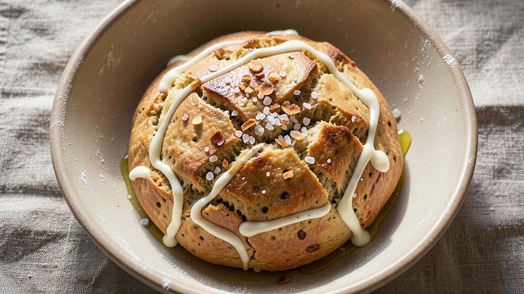 Almost No-Knead Bread Recipe: Dutch Oven Crust With Foil-Sealed Juice Lock