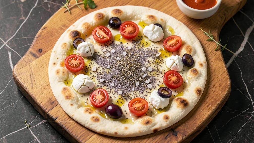 Atoria's Flatbread Pizza Recipe: Za'atar-Spiced Crust With Melty Cheese Magic