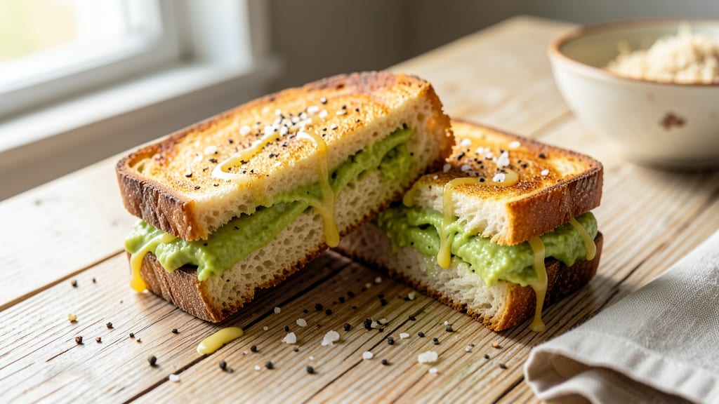 Avocado Bread Sandwich Recipe: Crunchy Toasted Crust with Creamy Avocado Heart