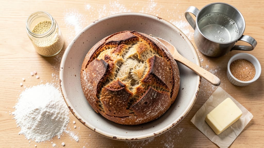 Active Dry Yeast No-Knead Bread Recipe: Foil-Sealed Rise for Crusty Crumb Without a Single Knead