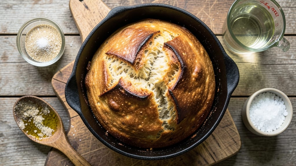 Artisan Bread Recipe Dutch Oven Overnight: Steam-Baked Crust With Foil-Sealed Juice Lock