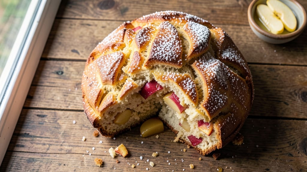 Apple Fritter Loaf Bread Recipe: Cinnamon-Sugar Crunch With Apple Pie Filling