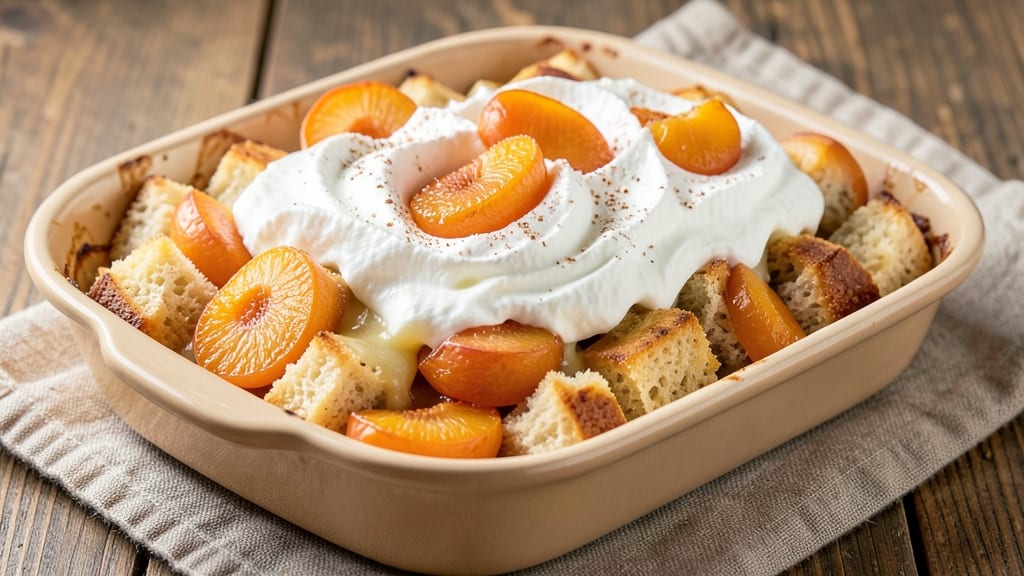 Apricot Bread Pudding Recipe: Warm Spiced Fruit and Vanilla Cream Harmony