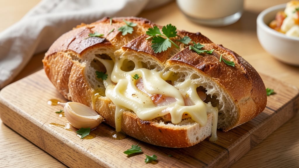 Asiago Garlic Bread Recipe: Melted Cheese Pull-Apart Magic