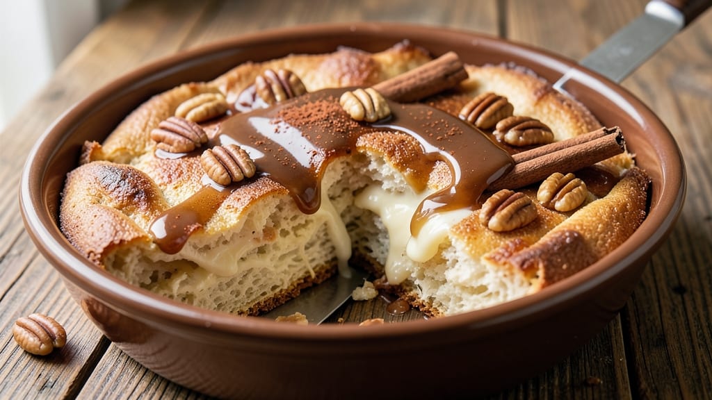 Abuelo's Mexican Bread Pudding Recipe: Cinnamon-Spiced Vanilla Custard With Tortilla Crunch